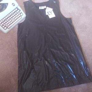 Black Snake Print Shift Dress